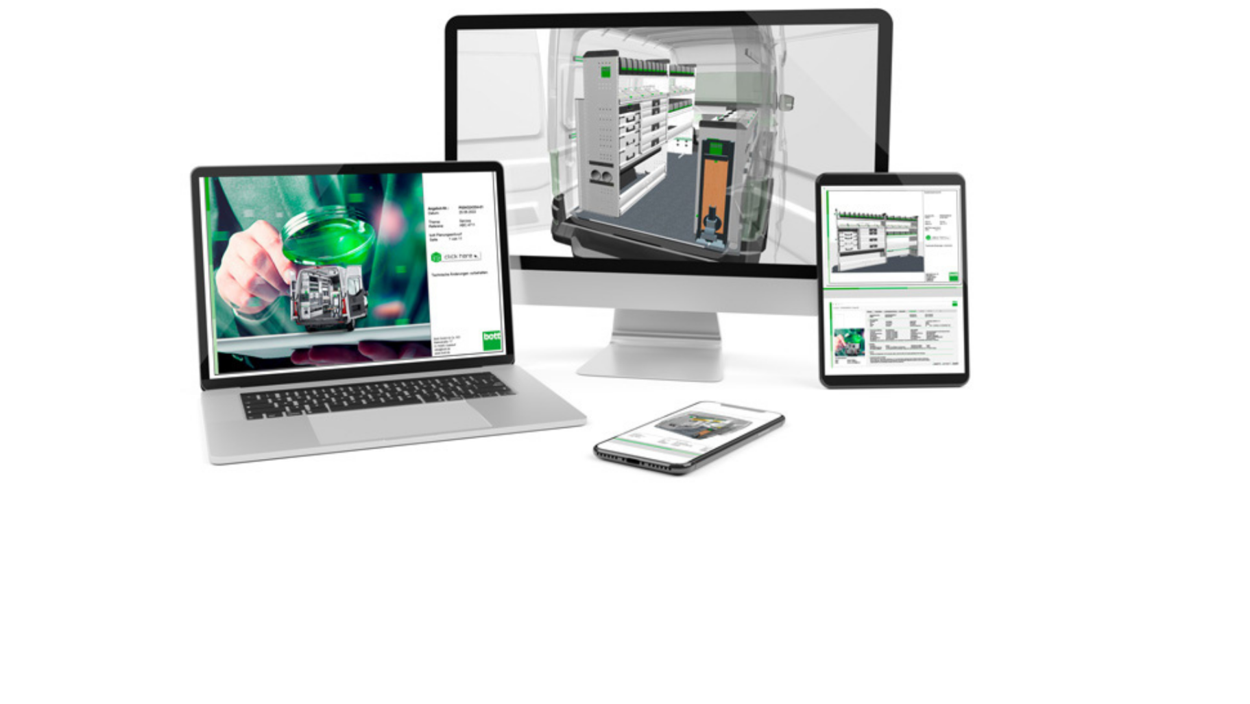 Unser Konfigurator funktioniert auf verschiedene Devices
