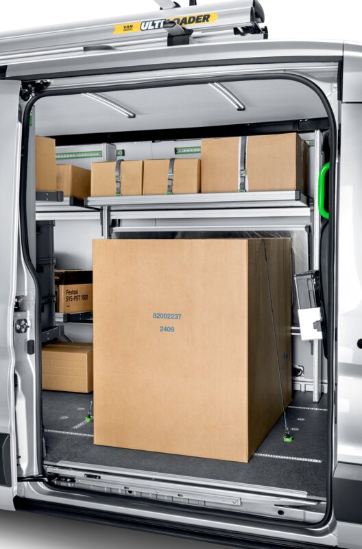 Klappregal im Ford Transit