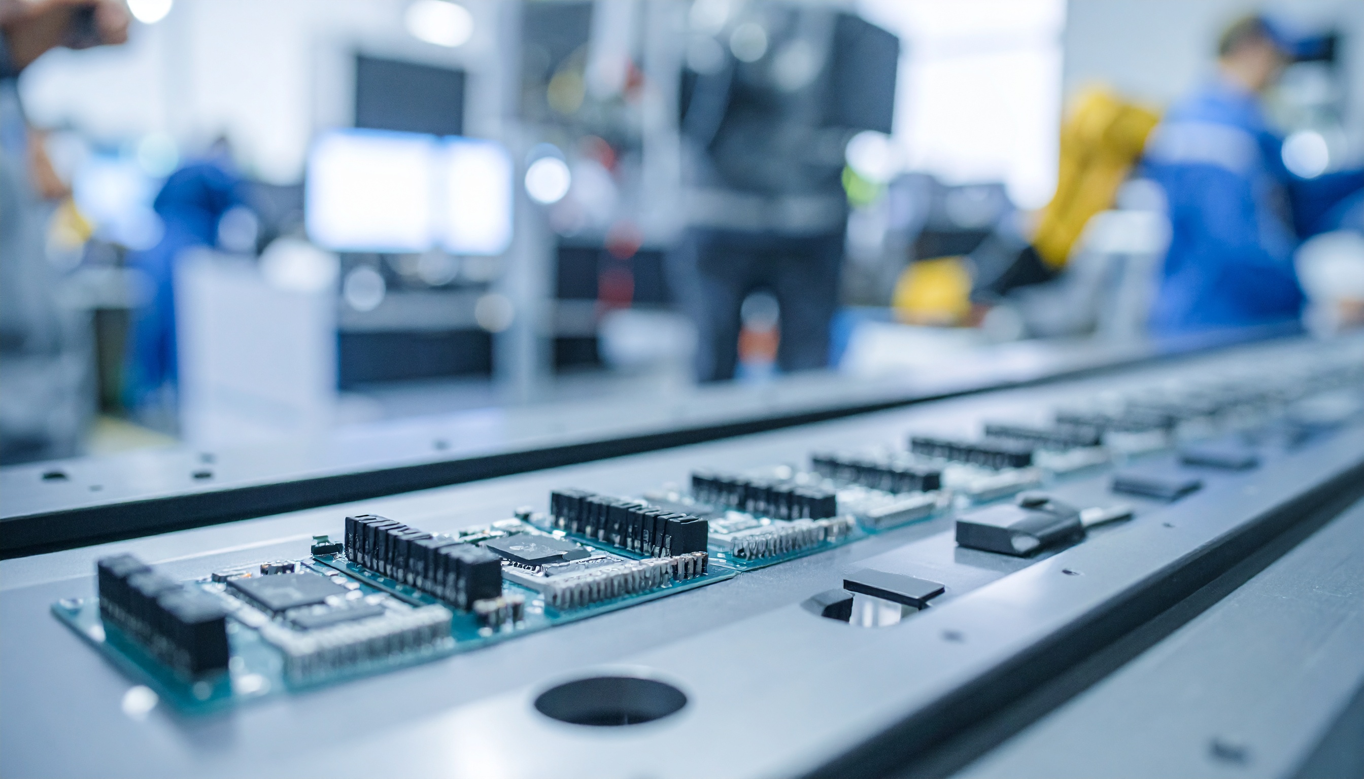 Hochwertige Fertigungslinie für elektrische oder elektronische Komponenten Nahaufnahme